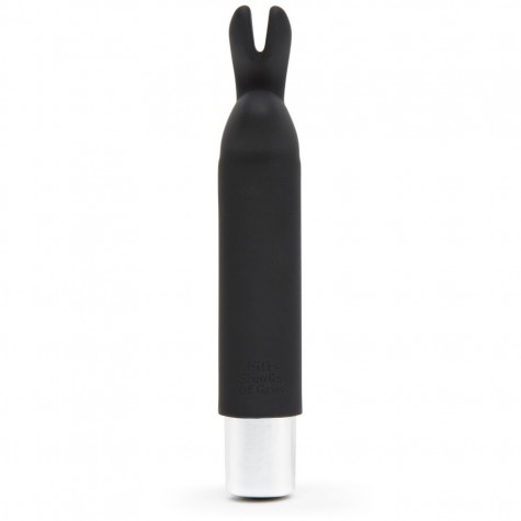 Черный мини-вибратор Greedy Girl Bullet Rabbit Vibrator - 12,7 см.