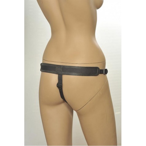 Кожаные трусики с плугом Kanikule Leather Strap-on Harness Anatomic Thong